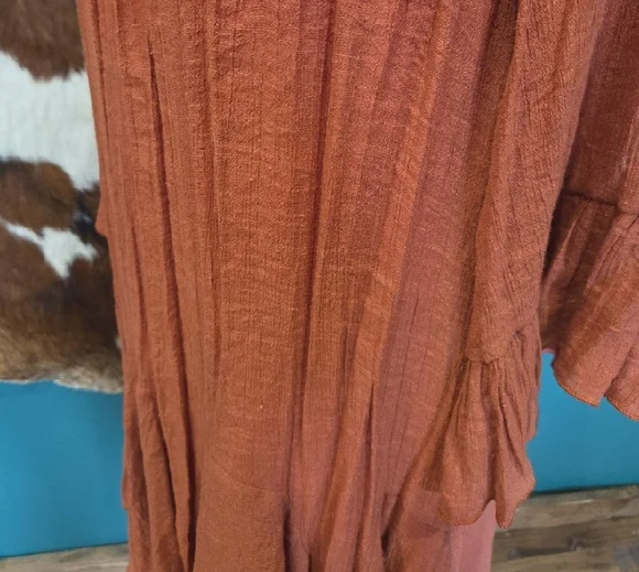 Chic Terracotta Women's Tunic - Picture 6 of 7